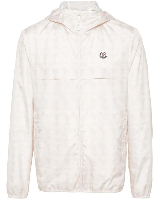 Moncler White Ifaty Rain Jacket for men