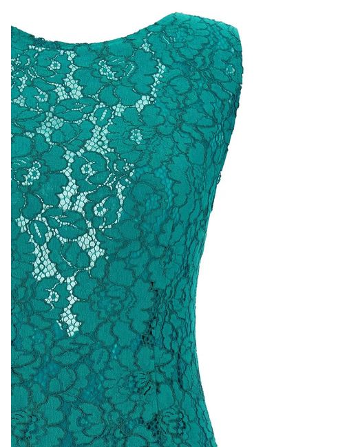 Pinko Green Lace Side-Split Dress