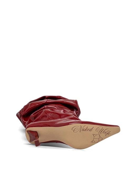 Naked Wolfe Red 90Mm Vern Boots