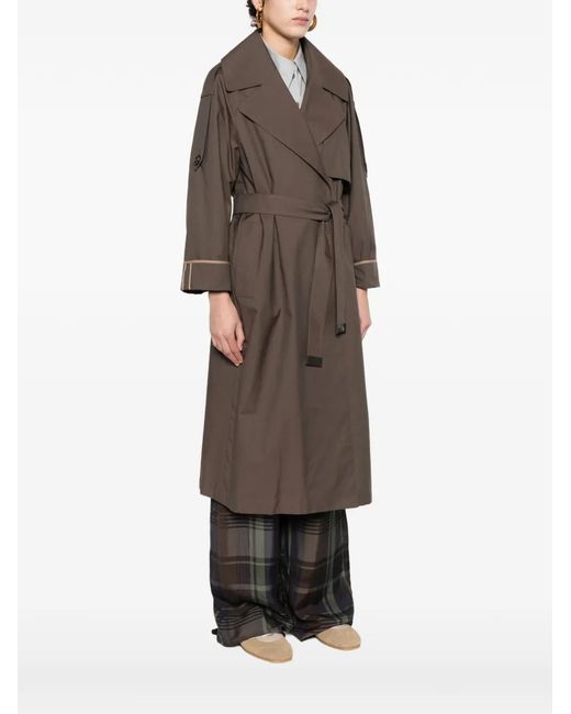 Max Mara Brown Tie-Belted Jacket