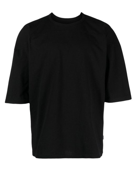 MM6 by Maison Martin Margiela Black Single-stitch Cotton T-shirt for men