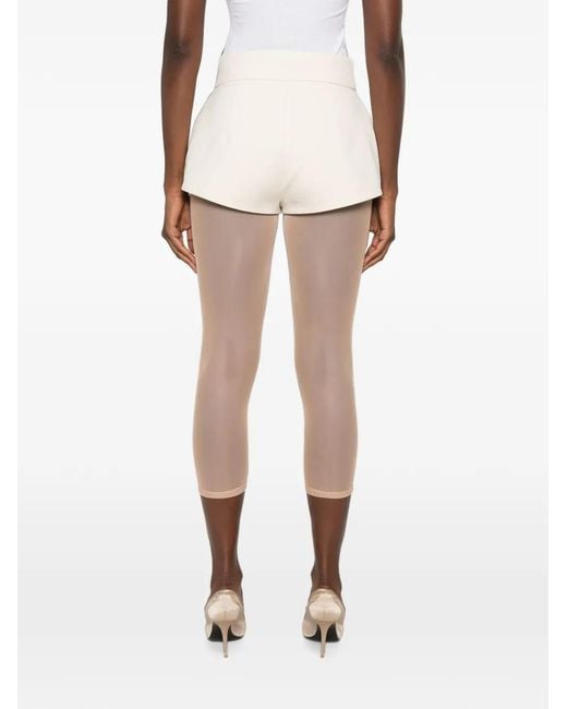 Vestiaire d'un Oiseau Libre White High-Rise Structured Shorts