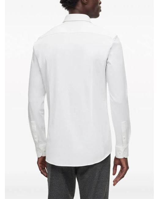 Boss White Slim-Fit Shirt for men