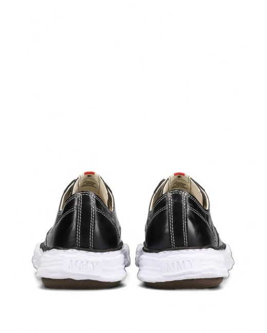 Maison Mihara Yasuhiro White Peterson23 Wrinkled Leather Low-Top Sneakers