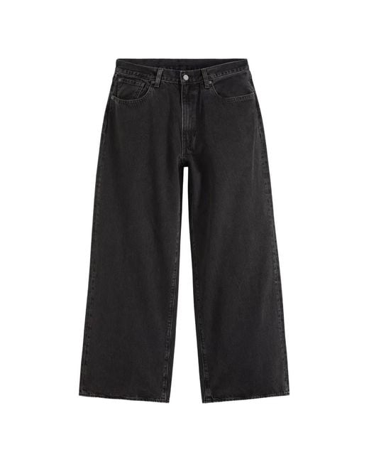 Levi's Black Baggy Wide-Leg Jeans for men