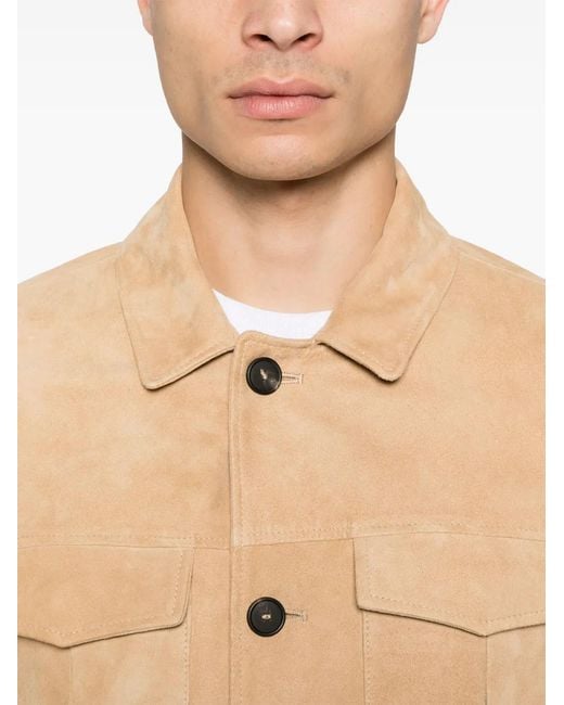Tagliatore Natural Suede Jacket for men