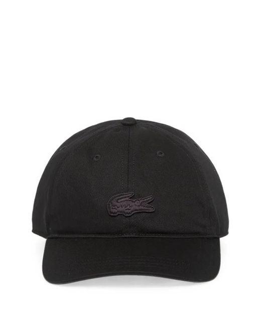Lacoste Black Logo-Patch Baseball Cap