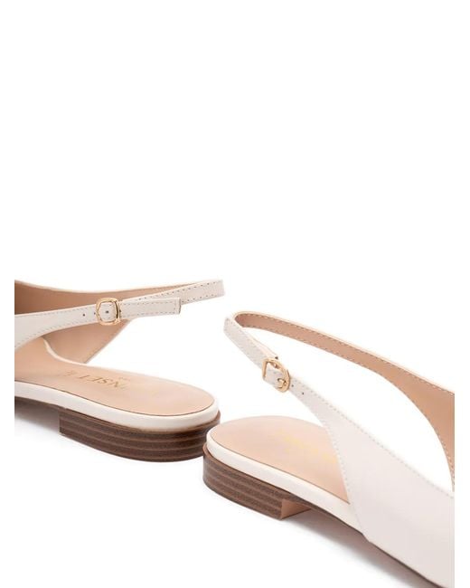 Twinset Natural Pointed Slingback Pumps