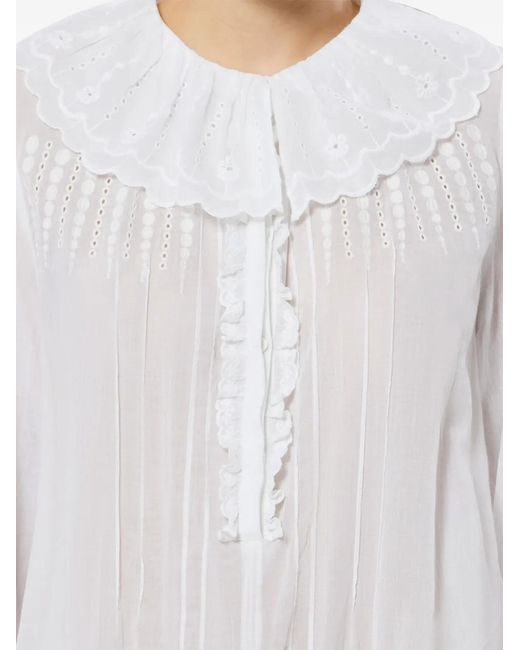 Isabel Marant White Robe Lenora