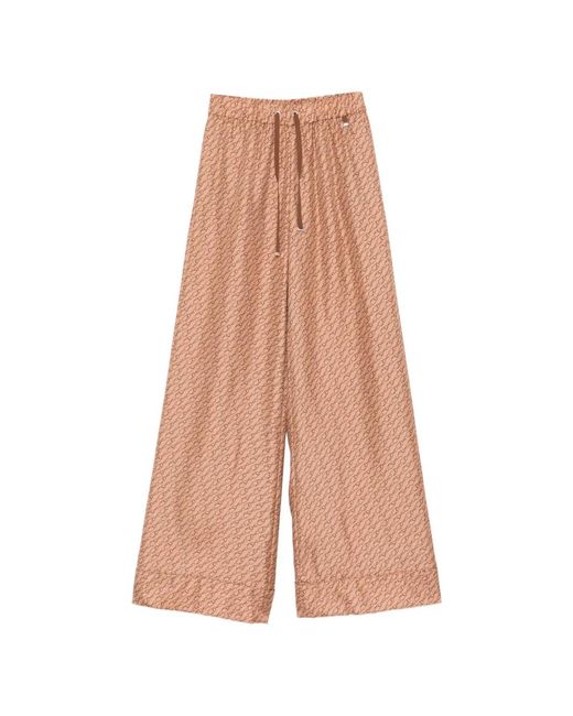 Pantalones Con Cordones Y Motivo Herno de color Natural
