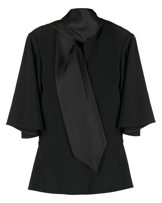Ellery Black Adventure Fantastique Flutter-Sleeve Top