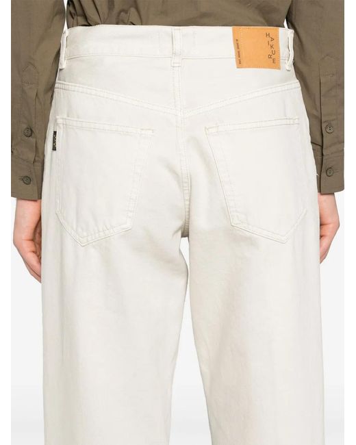 Haikure White Bonnie Low-Rise Straight Jeans