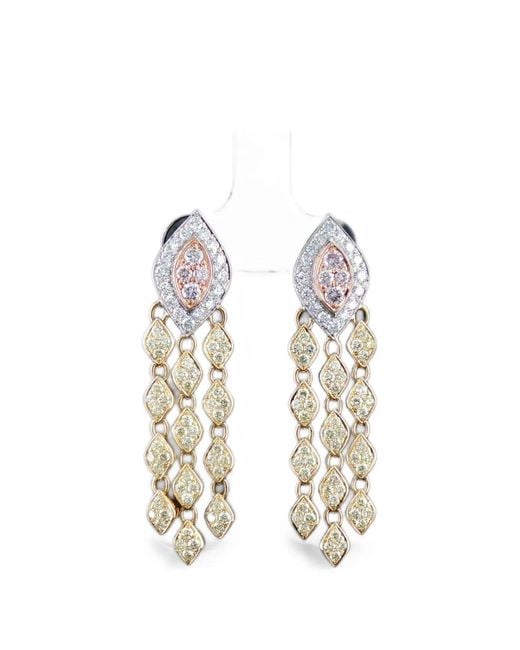 HYT Jewelry White Diamond Drop Earrings