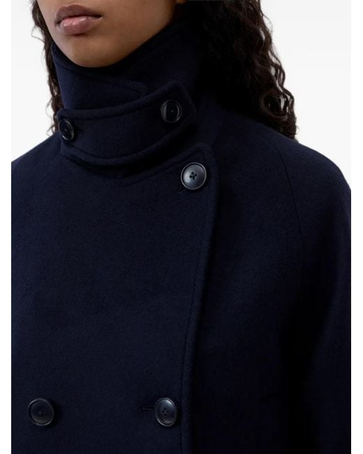 Closed Blue Caban Double-Breasted Jacket