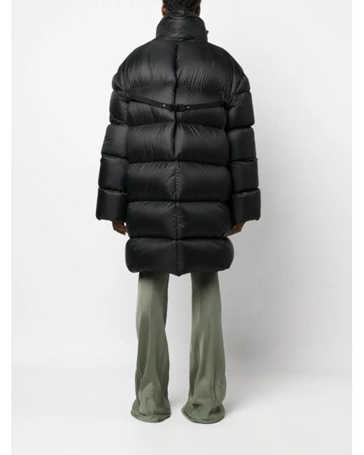 Rick Owens Black Jumbo Poncho Coat