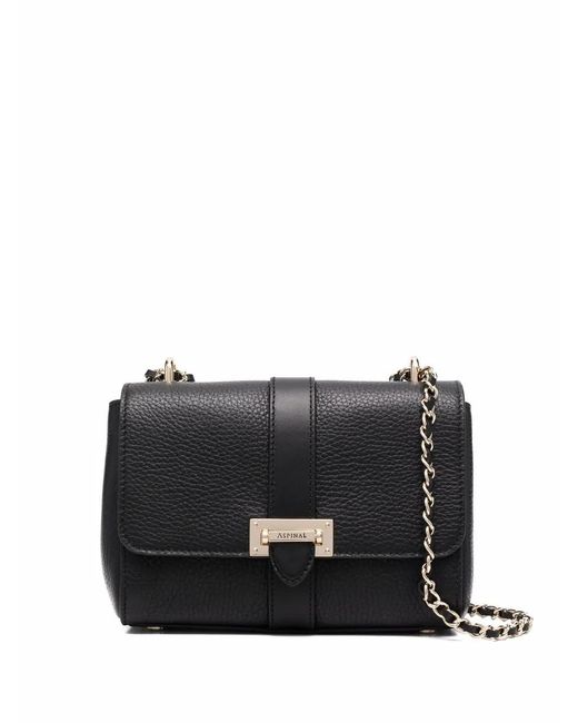 Borsa A Tracolla Lottie Micro di Aspinal in Black