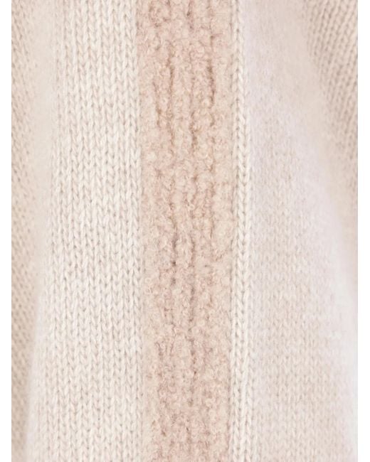 Herno Natural Pullover Mit Geripptem Saum