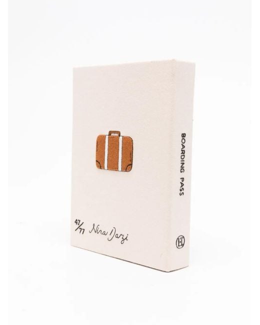 Olympia Le-Tan Blue Boarding Pass Clutch