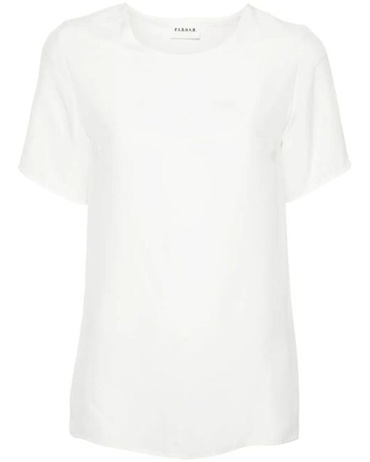P.A.R.O.S.H. Sofia Zijden Blouse in het White
