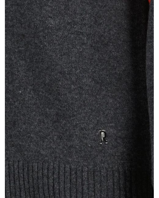 Rabanne Gray Two-Tone Sweater