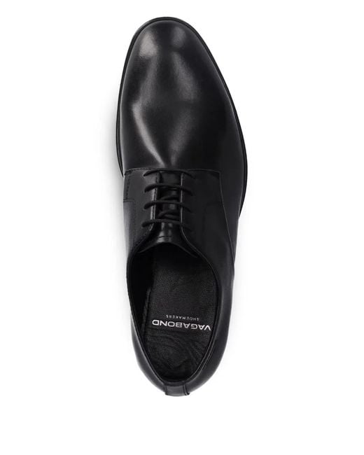 Vagabond Black Harvey Leather Derby Shoes for men
