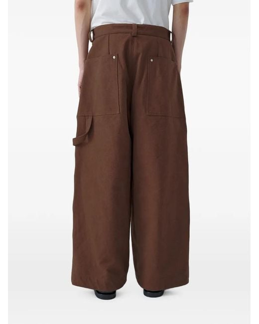 SAGE NATION Brown Cotton Painter Trousers