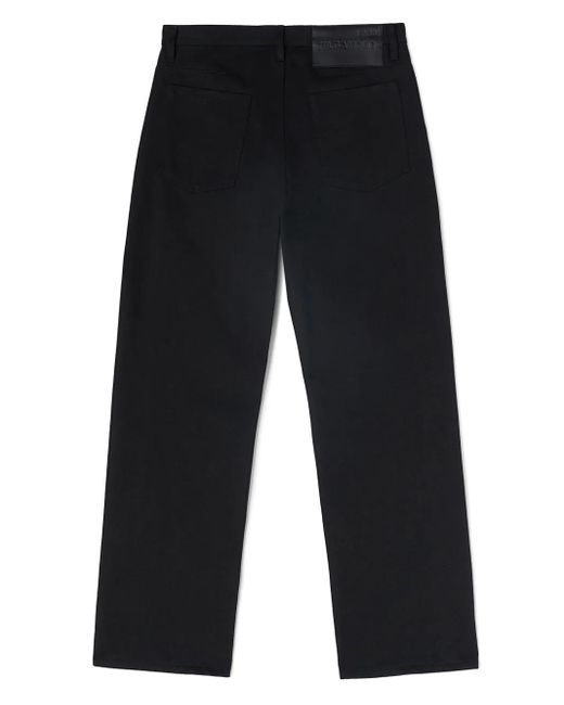 Jil Sander Blue Loose Denim Trousers for men