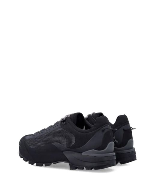 Roa Black Dotted Logo Sneakers for men