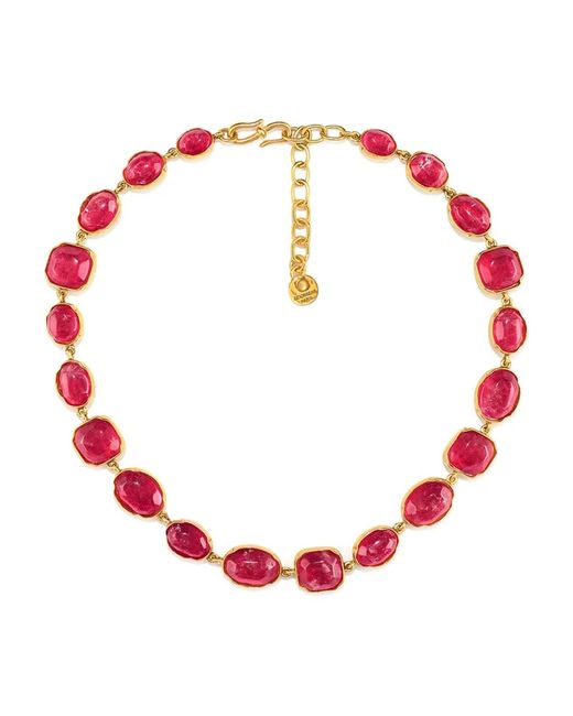 Goossens Red Cabochons Necklace