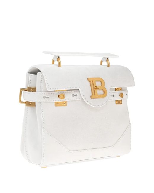 Balmain White Sac À Main 23 B-Buzz