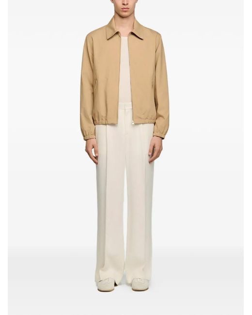 Sandro Natural Zip-Up Cotton Jacket for men