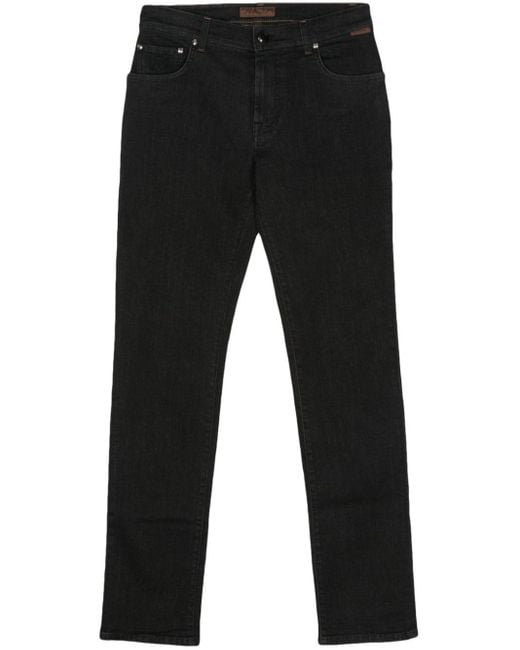 Corneliani Black Straight-leg Jeans for men