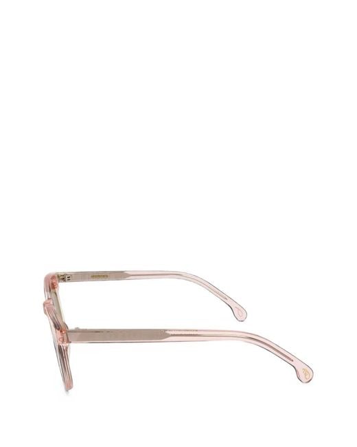 Paul Smith White Archer Round-Frame Sunglasses