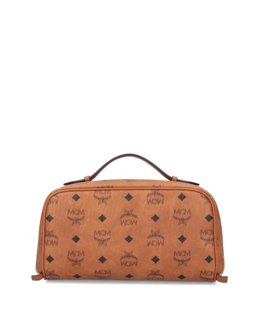 MCM Brown Monogram Tote Bag for men