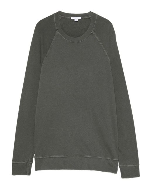 James Perse Gray Sweatshirt Mit Raglanärmeln