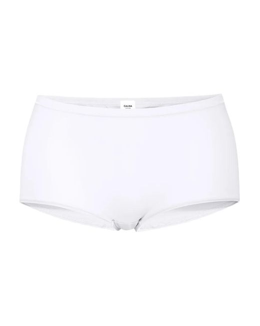Calida White Cotton Briefs