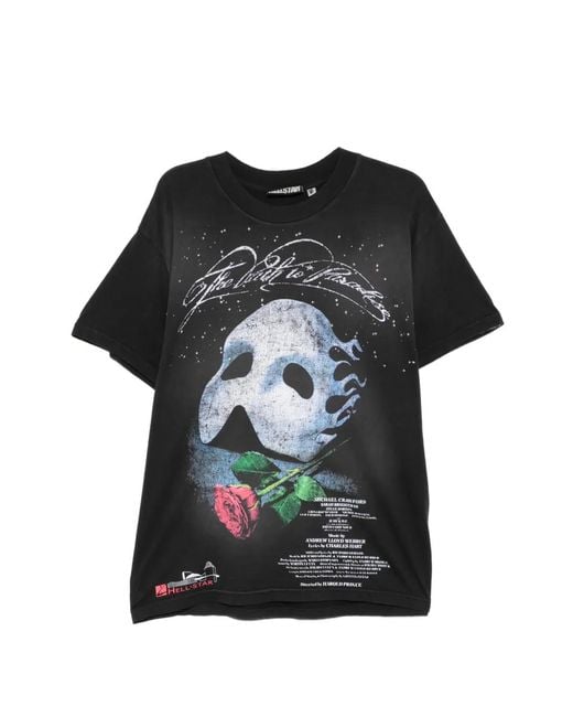 HELLSTAR Black Mask Graphic T-Shirt for men