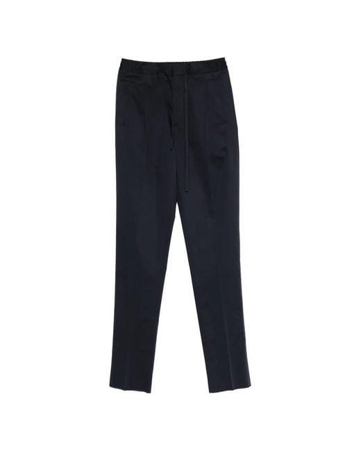 Lardini Blue Pantalon Plissé À Lien De Resserrage for men