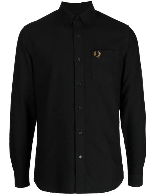 Fred Perry メンズ ブラック オックスフォードシャツの通販はau PAY