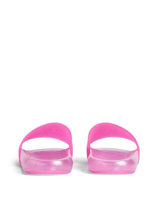 Balenciaga Slippers Met Logo in het Pink