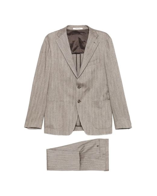 Tagliatore Gray Long-Sleeves Suit for men