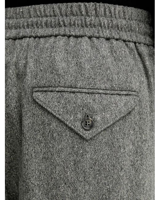 Iceberg Black Drawstring Button Pocket Trousers for men