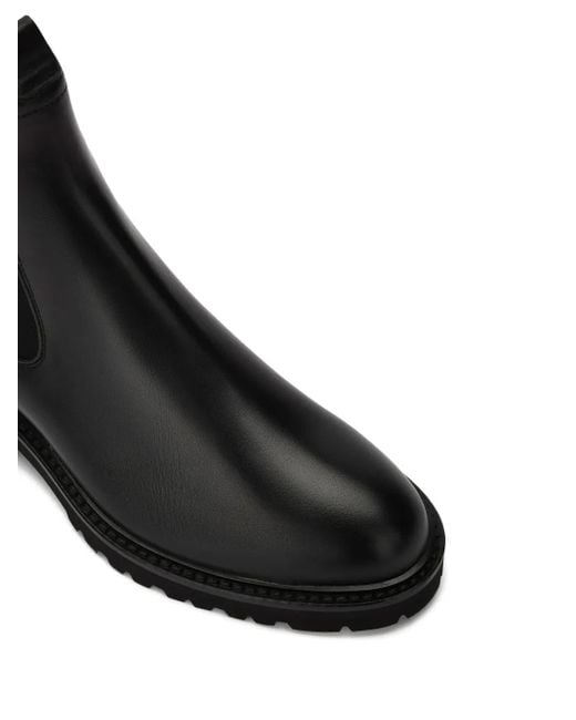 Bally Black Elastic-Panel Leather Boots for men