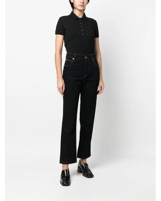 Ralph Lauren Black Embroidered Logo Polo Shirt