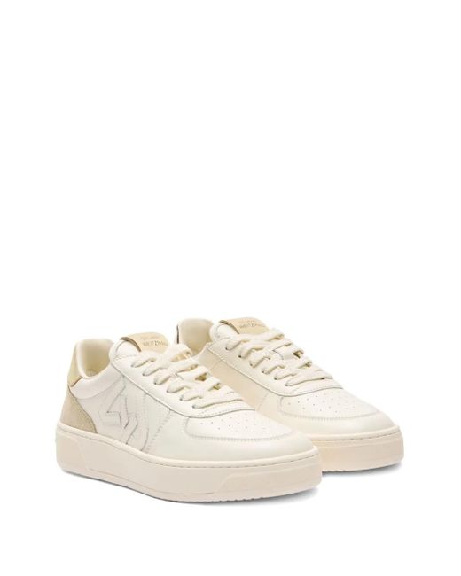 Stuart Weitzman White Sw Courtside Logo-Detail Sneakers