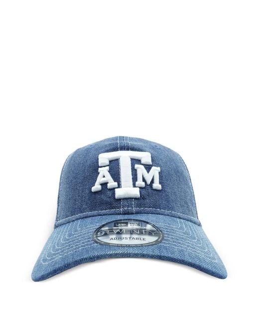 KTZ Blue 9Twenty Texas A&M Aggies Denim Drift Texagg Xbl Cap for men