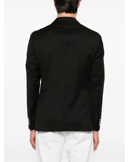 Tagliatore Black Wool Blazer for men