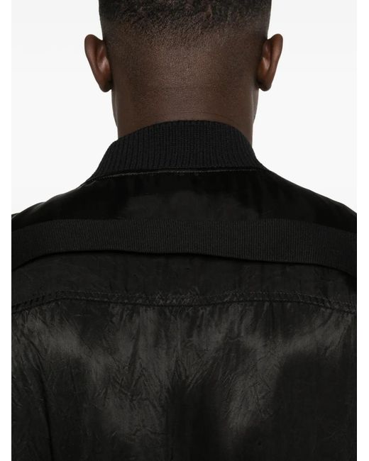 Rick Owens Black 'Classic Flight' Padded Jacket for men
