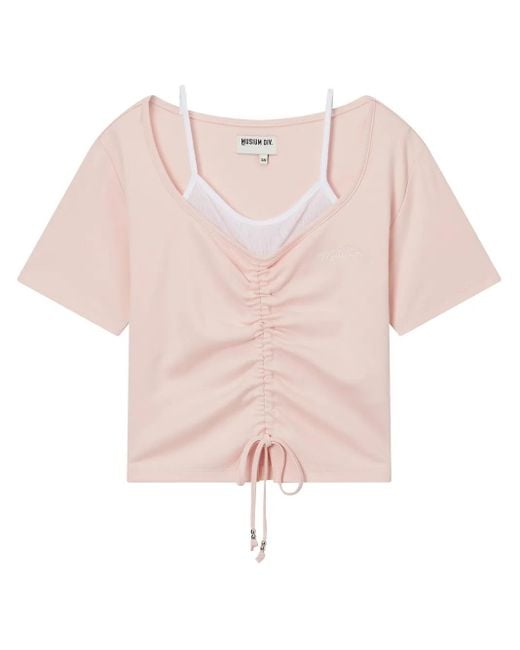 Musium Div. Pink Layered T-Shirt