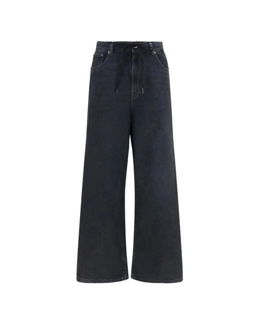 MM6 by Maison Margiela Blue Drawstring Jeans